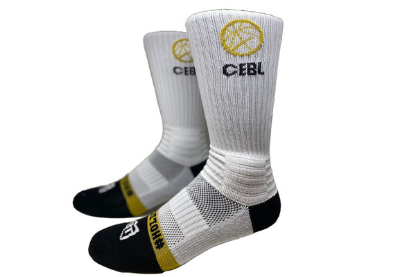 CEBL Authentic Game Socks - White